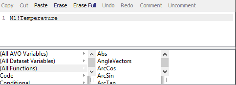 Expression Field Editor